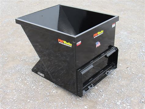 skid steer dumpster|yard mule container skid steer.